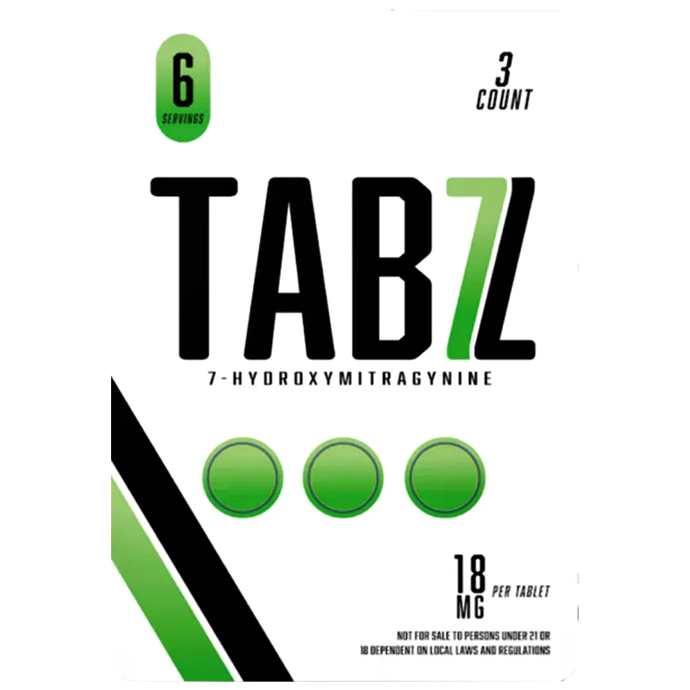 tabz 7 hydroxymitragynine tablets (54mg 3 count)
