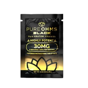 pureohms black 7 oh tablets (30mg 1 count)