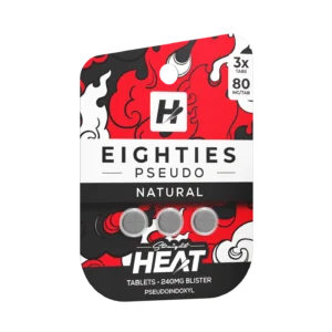straight heat eighties pseudo tablets (240mg 3 count)