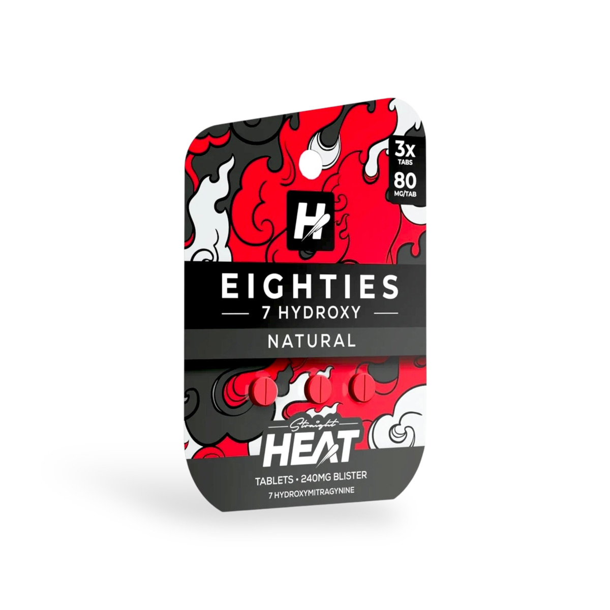 straight heat eighties 7oh tablets (80mg 1 count)